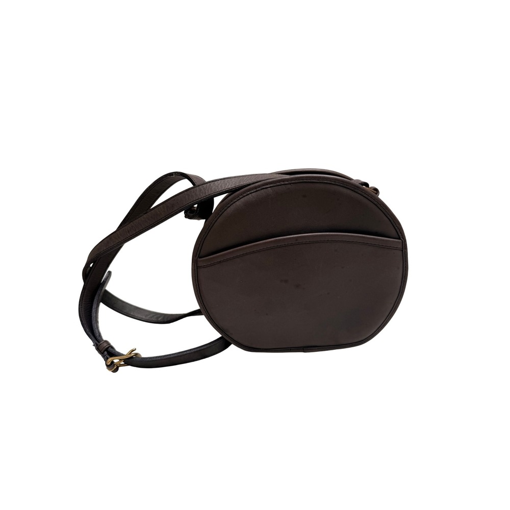 Vintage Coach Cantin Bag 9927 Dark Brown Leather Canteen Crossbody Purse